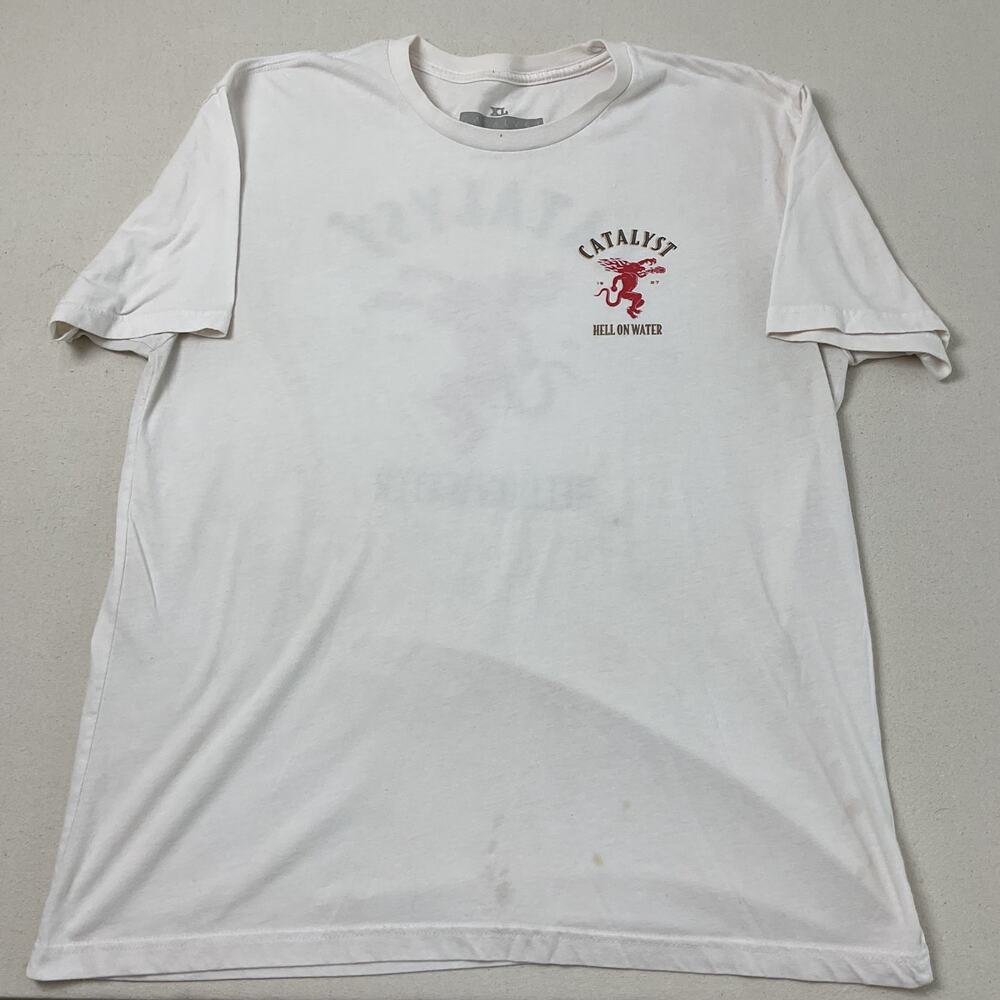 Catalyst Hell On Water White Short Sleeve T Shirt Adult XL